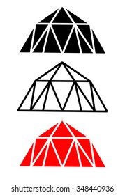 Diamond symbols. Vector illustration