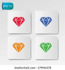 Diamond symbol,vector