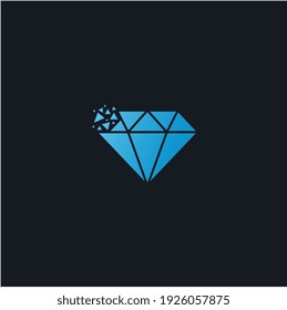 diamond technology concept logo graphic vector illustratio