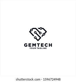 Diamond Technology logo design template