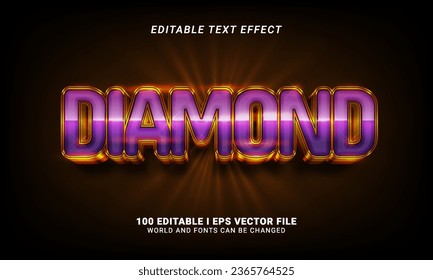 Diamond Text Effect graphic style