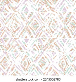 diamond textured Seamless Pattern. Decoration Cross diamond Backdrop. Square Graphic Background. beige pink Vintage Pattern.