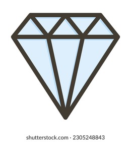 Diamond Thick Line Filled Colors For Personal And Commercial Use.

