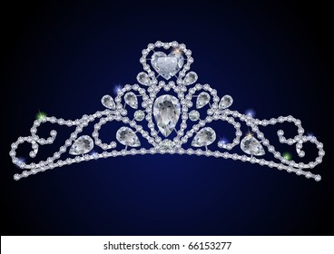 Diamond tiara - vector