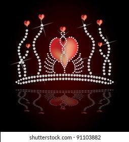 Diamond tiara - vector