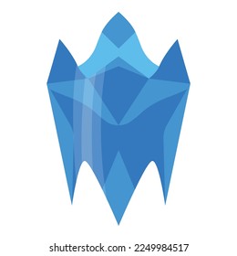 Diamond tooth icon isometric vector. Dental care. Clean oral