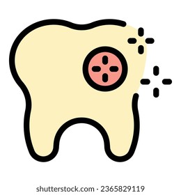 Diamond tooth icon outline vector. Healthy teeth. Silver company color flat