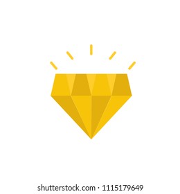 diamond treasure flat icon use for web ui - ux asset, pictogram, presentation, infographic