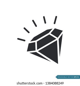 Diamond Trendy Icon Vector Template Design
