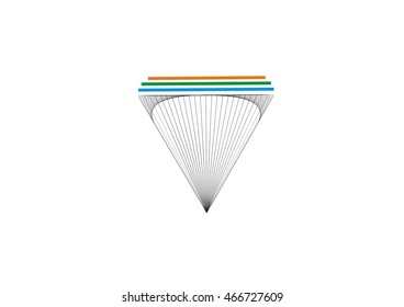 diamond triangle design icon