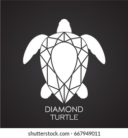 diamond turtle concept logo