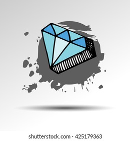 diamond vector crystal brilliant shiny gemstone icon gemstone jewellery expensive