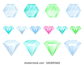 Diamond vector design illustration isolated on white background