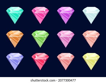 Diamant, Vektorgrafik einzeln auf Hintergrund