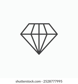 Conjunto de iconos planos de Vector de diamante.eps