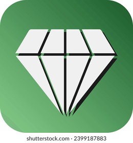 Diamond Vector Glyph Gradient Background Icon For Personal And Commercial Use.
