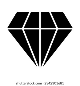 Diamond Vector Glyph Icon For Personal And Commercial Use.
