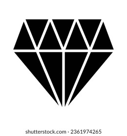 Diamond Vector Glyph Icon For Personal And Commercial Use.
