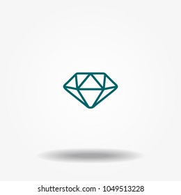 Diamond vector icon.
