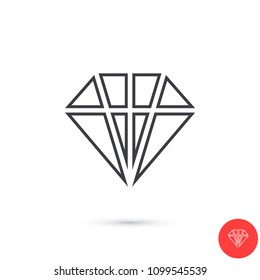 Diamond  vector icon 