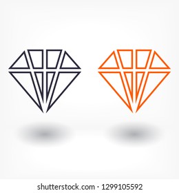 Diamond  vector icon 