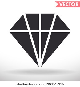 Diamond  vector icon 