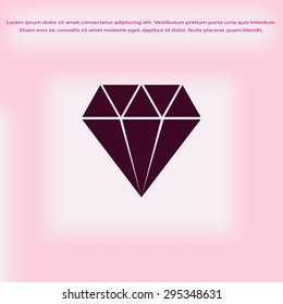 Diamond vector icon