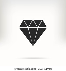 Diamond vector icon