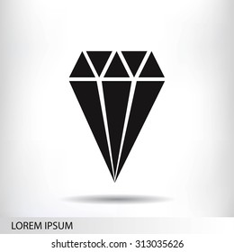 Diamond vector icon