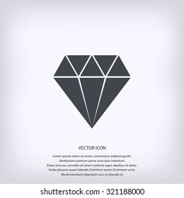 Diamond vector icon