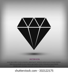 Diamond vector icon