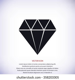 Diamond vector icon