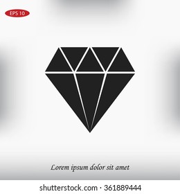 Diamond vector icon