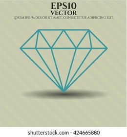 Diamond vector icon