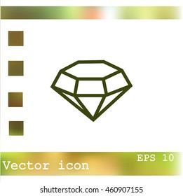 Diamond vector icon