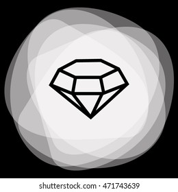 Diamond vector icon