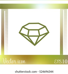 Diamond vector icon