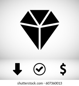 Diamond vector icon
