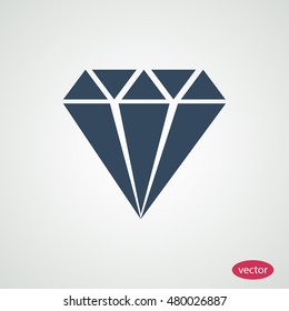 Diamond vector icon, vector best flat icon, EPS