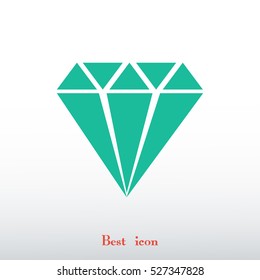 Diamond vector icon, vector best flat icon, EPS