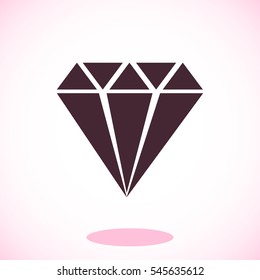 Diamond vector icon, vector best flat icon, EPS