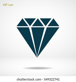 Diamond vector icon, vector best flat icon, EPS