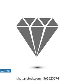 Diamond vector icon, vector best flat icon, EPS