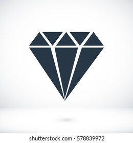 Diamond vector icon, vector best flat icon, EPS