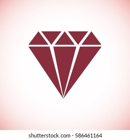Diamond vector icon, vector best flat icon, EPS