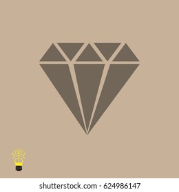 Diamond vector icon, vector best flat icon, EPS