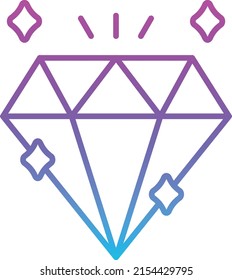 Diamond vector icon. Can be used for printing, mobile and web applications.