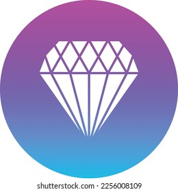 Icono vector de diamante. Se puede usar para imprimir, móviles y aplicaciones web.