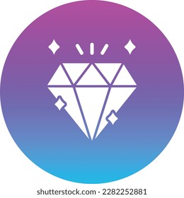 Diamond vector icon. Can be used for printing, mobile and web applications.