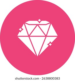 Diamond vector icon. Can be used for printing, mobile and web applications.